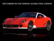 2011 Ferrari 599 GTB Fiorano Alonso NEW Metal Sign: 12x16" Ships Free