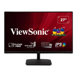 【ViewSonic 優派】VA2732-MH 27型 IPS 100Hz 護眼電腦螢幕(內建喇叭/1ms)