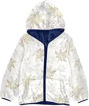 [Caihoyu] Big Girls Jackets With Sherpa Lining Toddler Zip Up Hoodie Boys Outerwear Jackets