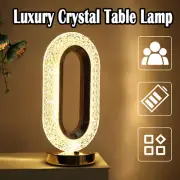 Crystal Oval Table Lamp Small Night Light Snow Diy Led Snowy Simulation Handmade
