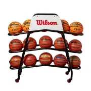 Wilson Deluxe Basketball Cart - 15 Ball