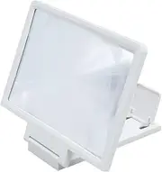 CHICAMPERA Phone Screen Magnifier with Foldable Stand Magnification for Enhanced Viewing Experience Smartphone Stylish White Design Present for Friends