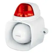 Seco-Larm Enforcer SH-816S-SMQ/R 4-in-1 Multi-Purpose Siren/Strobe ( Red )