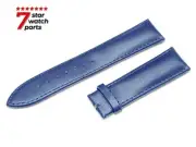 For TISSOT Watch NAVY BLUE Smooth Leather Flat Strap Band Buckle Clasp