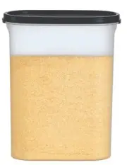Tupperware Modular Mates Oval #4 Container Set Of 2 9.75Cup 1614 Black Seal 1616