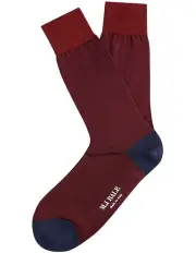 [MJ Bale] Bianchi Sock in Burgundy Navy