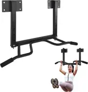 Ptlsy Wall Mounted Pull Up Bar Multifunctional With Multi-grip Chin Up Bar Heavy
