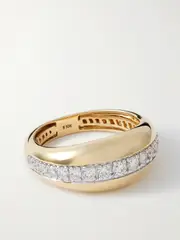 [STONE AND STRAND] STONE AND STRAND - Pistachio 10-karat Gold Diamond Ring - 6 6 Gold