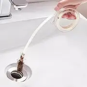Retractable drain cleaning tool，Drain Hari Cleaner Tool, Hair Cather Shower Drain Tool, Drain Auger Hair Cleaning Tool for Shower Kitchen Sink Bath Tub Bathroom, Sink Snake Hair Remover 2 pack