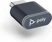 Poly BT700 USB-C Bluetooth USB Adapter, Black/Silver