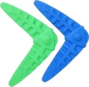 PEPLAYTAL 2Pcs Pet Flying for Dogs Interactive Molar Chew Boomerangs Durable and Bite Resistant Dog Training Fun Fish Shape for Chewing and Fetching Activities Random Color