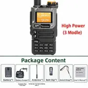 Quansheng UV K6 Pro Walkie Talkie with Long Range Receiver, 10 Groups of Voice Encryption, and NOAA Weather Reception High Power(3 Model) USB Unive...