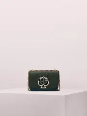 nicola glitter twistlock small convertible chain shoulder bag
