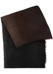 Denis Colomb Fuzzy Feutre Cashmere Scarf - Brown One Size