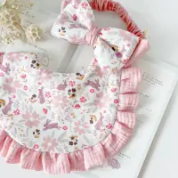 在飛比找momo購物網優惠-【Liannebaby】花間粉兔滿月禮 嬰兒禮物 新生兒禮物