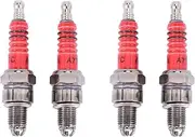 Pack of 4 3 Electrode Plug A7tc for 50cc 110cc 125cc 150cc ATV Scooter Dirt Bike Go Kart