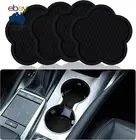 Olitomn Car Cup Coaster, 4Pcs Universal Non-Slip Cup Holder Coaster, PVC Flower