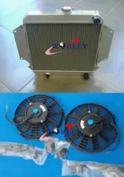 FOR SUZUKI SIERRA 2Dr SPFTOP/HARDTOP SJ410/413 7/81-3/96 Aluminum Radiator &FANS