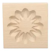 Wooden Cookie Mould 3.94" x 3.94" Wooden Cookie Biscuit Mould Patterned