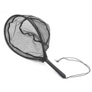 Rubber Mesh Floating Landing Net for Fly Fishing Strong Nylon Mesh ABS Handle