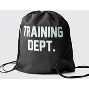 Mens Black Training Dept Drawstring Gym Bag