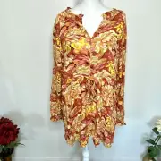 NEW Torrid Fall Floral Peasant Top
