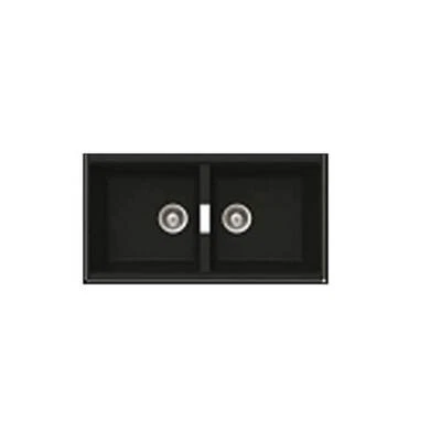 New Abey N200UB SOHO Schock Double Bowl Undermount Kitchen Sink Magma
