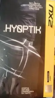 HYOPTIK Women's 2XU 3/4 Mid Rise REFLECTIVE Compression Tights S WA2865B NEW
