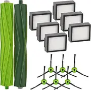 (14 Piece) Combo i5 Replacement Parts Compatible with iRobot Roomba Combo i5, Combo i5+, Combo j5, Combo j5+ Robot Vacuum Cleaner, 2 Roller Brushes, 6 HEPA Filters, 6 Side Brushes