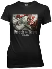 Attack On Titan - Wall Battle Junior's T-Shirt - Small