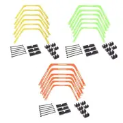 Hex Agility Rings Set for Speed & Agility Footwork Training, Hexagon Ladder