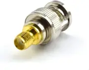Maxmoral BNC Male to SMA Female Plug RF Coaxial Adapter Connector 2PCS