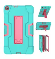 MCC Stylish Shockproof Samsung Galaxy Tab A7 Lite 8.7 Case Cover T220 T225 [Light Blue+Magenta]