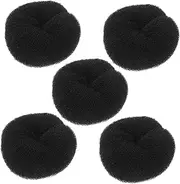 5pcs Donut Hair Bun Maker Soft Ring Hair Accessories for Women and Quick and Easy Styling for Bridal and Dance Events