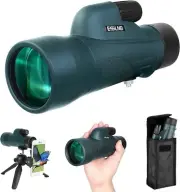 12x50 Monocular-Telescope for Smartphone BAK4 Monoculars for Adults High Powe...