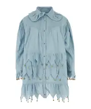 Carillon Petaluma linen minidress M Blue