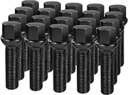 dynofit 14x1.5 Extended Lug Bolts for Wheel Spacers, 20pcs 45mm Shank/69mm Tall Ball Seat Aftermarket Lug Studs for A1 A2 A3 A4 A5 A6 A7 A8 S1 S2 S3 S4 S5 S6 S7 S8, Fit CC Golf Jetta Lavid Se Cayenne