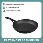 32cm Stone Coated Non Stick Cookware Frypan Pan PFOA Free Induction Frying Pan