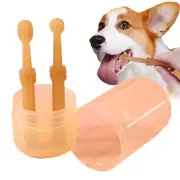 Nanoflex Pet Toothbrush with Tongue Scraper, Dog Toothbrush Soft Silicone