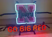 N Go Big Red 14"x10" Neon Light Sign Lamp Windows Bar Open Display Wall Decor