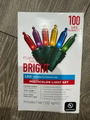Make The Season Bright - LED - 100 Multicolor Indoor/Outdoor String Light Set