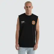 [Nena and Pasadena Carlton Draught] Carlton Draught Drummond Relaxed Fit Muscle Tee Jet Black
