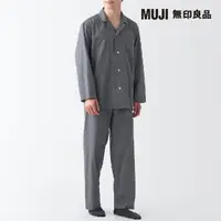 在飛比找momo購物網優惠-【MUJI 無印良品】男有機棉無側縫二重紗織家居睡衣(共4色