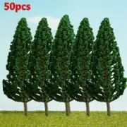 50Pcs Model Trees Train Railroad Wargame Park Landscape Scenery Scale 68mm