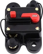 Aoutecen 12V Circuit Breaker Reset Fuse 80A 300A Alloy Material Switch Type for Car Marine Boat Stereo Audio Electrical Protection (200A)