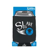 Slave To Chef - Funny Novelty Stubby Holder With Base