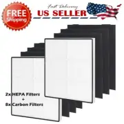 2x Replacement HEPA Filters for Whirlpool Whispure AP450 AP45030H0 AP510 AP51030