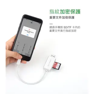 綠聯 Mfi Lightning/USB雙介面SD/TF讀卡機 APPLE原廠認證