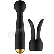 Svakom Emma Neo App Controlled Black Heating Wand With Attachment