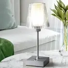 Oscar 12.5" Modern Industrial Rechargeable/Cordless Iron/Acrylic Integrated LED
